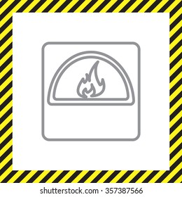 oven line icon