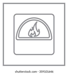 oven line icon