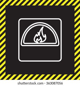 oven line icon