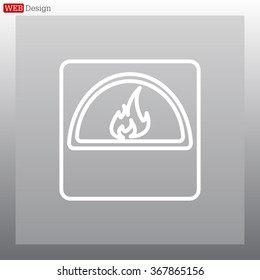 oven line icon