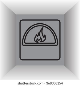 oven line icon