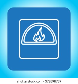 oven line icon