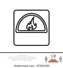 oven line icon