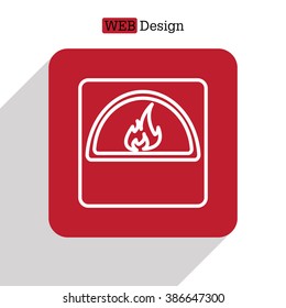oven line icon