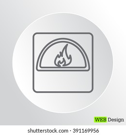 oven line icon