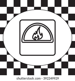 oven line icon