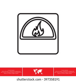 oven line icon