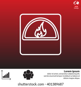 oven line icon