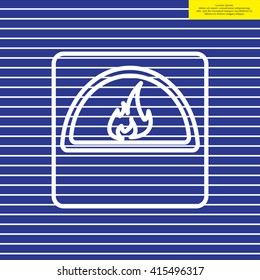 oven line icon