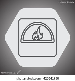 oven line icon