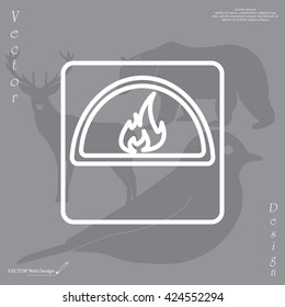 oven line icon