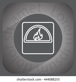 oven line icon