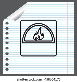 oven line icon