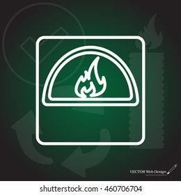oven line icon