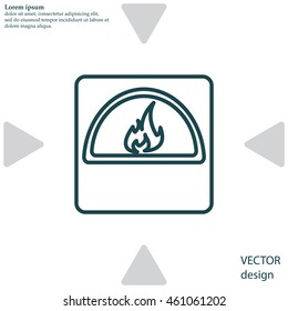 oven line icon