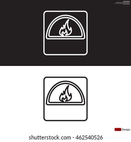 oven line icon