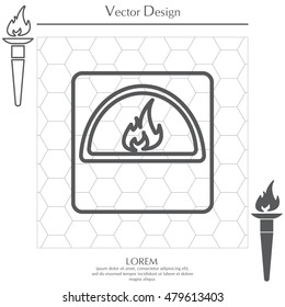oven line icon