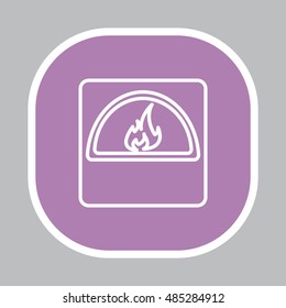 oven line icon