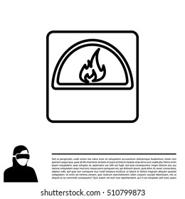 oven line icon