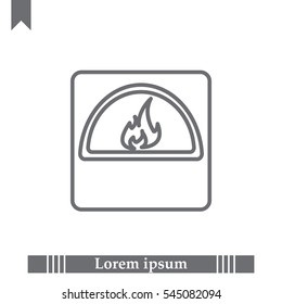 oven line icon
