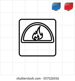 oven line icon
