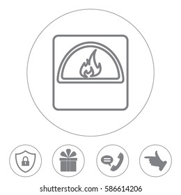 oven line icon