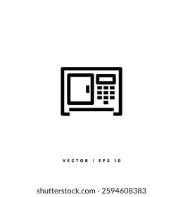 Oven Line Icon. Editable Stroke