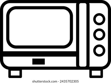 Oven Line Icon - Single Icon, Vector EPS mode