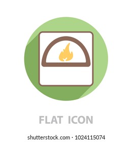 oven line icon. vector illustration