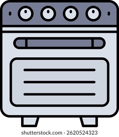 Oven Line vector Icon Design