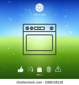 Oven linear icon