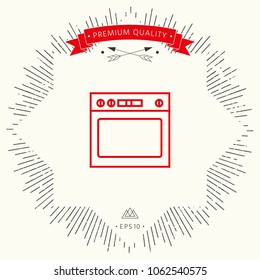 Oven linear icon