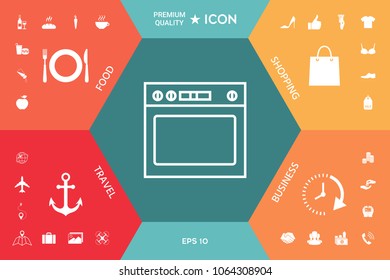 Oven linear icon