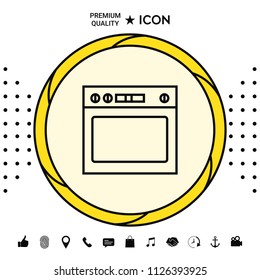 Oven linear icon