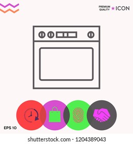 Oven linear icon
