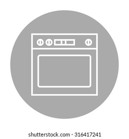 Oven linear icon.