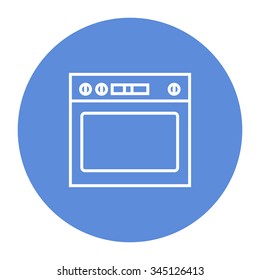 Oven linear icon.
