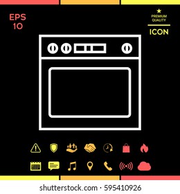 Oven linear icon
