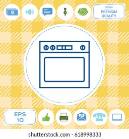 Oven linear icon