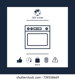 Oven linear icon