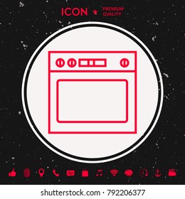 Oven linear icon