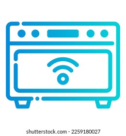 oven microwave kitchen internet of things iot smarthome icon