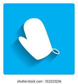 Oven mitten icon