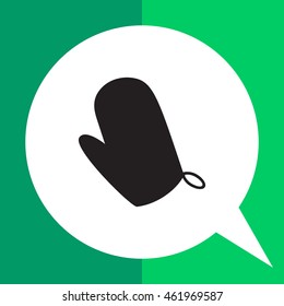 Oven mitten icon
