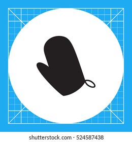 Oven mitten icon