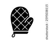 Oven mitts icon isolated on white background.