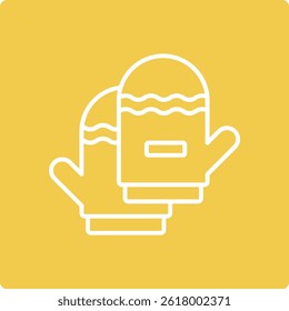 Ícone de vetor de luvas de forno. Pode ser usado para impressão, aplicativos móveis e da Web.
