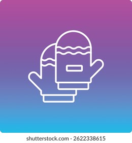 Ícone de vetor de luvas de forno. Pode ser usado para impressão, aplicativos móveis e da Web.
