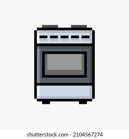Oven in pixel art style