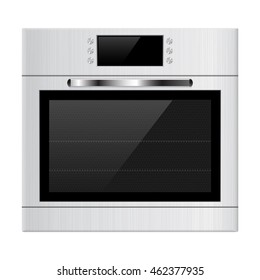 Oven. Realistic vector illustration isolated on white background